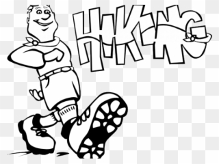 Hiking Clipart Kid Hike - Hiking Boots Clip Art - Png Download
