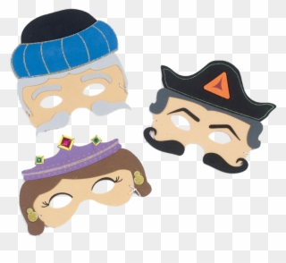 Purim Spiel And Megillah Reading Is Friday, March 15th - Purim Masks Clipart