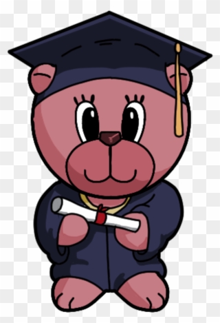 Graduation Papers Bears Part - Bear Graduation Clip Art - Png Download