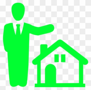 Real Estate Clipart Property Manager - Real Estate Broker Icon - Png Download