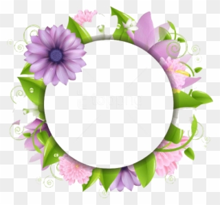 Free Png Flowers Borders Picture Png - Flower Border Transparent Circle Clipart