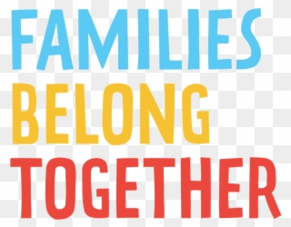 Fambelong - Families Belong Together Sign Ideas Clipart