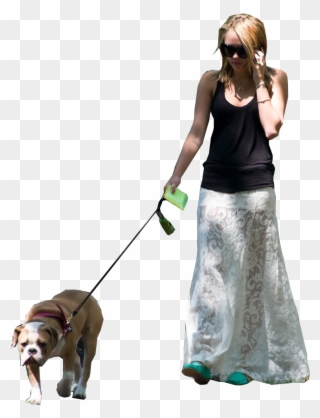 People Walking Dog Png - Png Photoshop Walking Dog Clipart