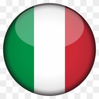 Italy Flag 3d Round Xl - Italy Flag Circle Png Clipart