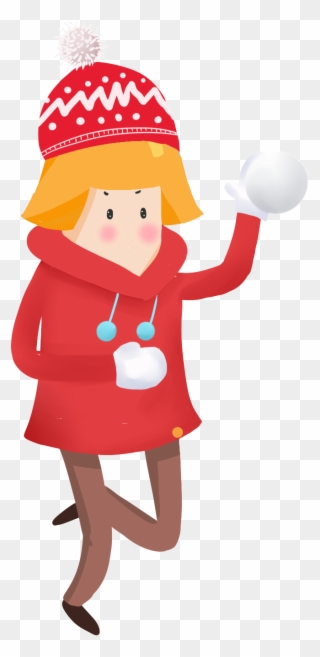 Cartoon Simple Winter Fresh Png And Psd - Child Clipart