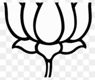 Lotus Clipart Bjp Logo - Logo Bharatiya Janata Party - Png Download