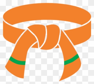 7 Gup Orange Belt Clipart