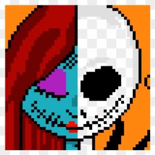 Jack And Sally - Nightmare Before Christmas Pixel Art Clipart