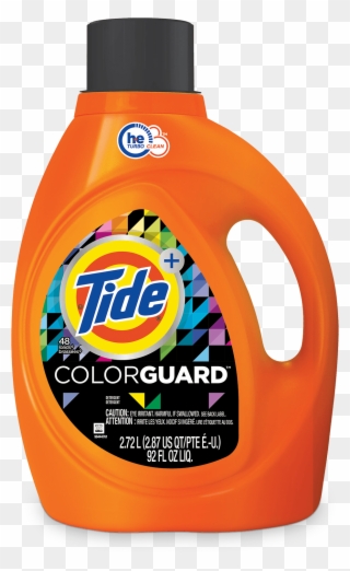 Tide Colorguard Laundry Detergent Packaging - Tide 50 Oz Liquid Clipart