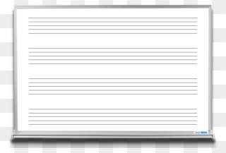 Magnetic Whiteboard With Music Transparent Background - Paper Clipart