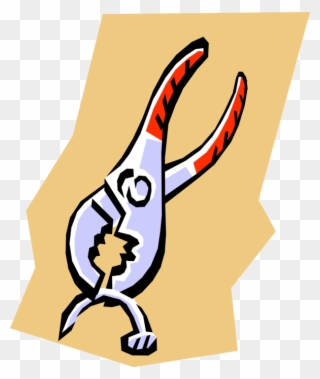 Vector Illustration Of Pliers Hand Tool Used To Hold Clipart