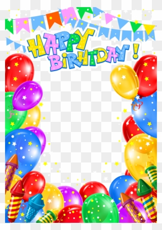 Balloon Birthday Clip Art - Happy Birthday Banner Png Transparent Png