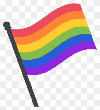 #interesting #aesthetic #gayaesthetic #lgbt #lgbtq - Rainbow Flag Emoji Png Clipart