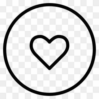 Like Heart Circular Outlined Button Comments - Circled Question Mark Png Clipart