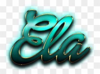 Ela Name Logo Png - Calligraphy Clipart