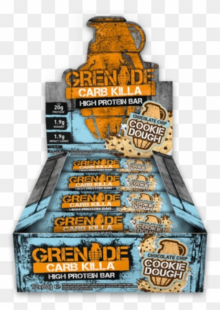 Grenade Carb Killa 12x60g Bars High Protein Low Carbs - Grenade Carb Killa White Chocolate Cookie Clipart