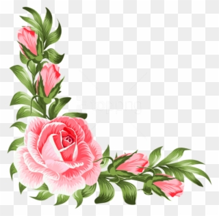 Free Png Download Rose Corner Decoration Png Clipart - Design Flower Corners Png Transparent Png