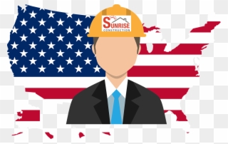 Cullman Alabama's Licenced And Insured Construction - Red White And Blue Map Of Usa Clipart