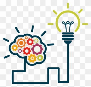 Brain Connected With Bulb Clipart