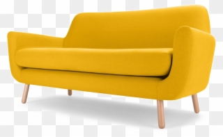 Yellow Sofa Png Image - Yellow 3 Seater Sofa Clipart