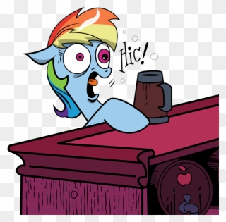 Time For Drinking - Rainbow Dash Hiccups Clipart