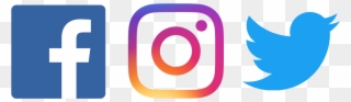 Facebook Twitter Instagram Png - Fb Twitter Instagram Logo Png Clipart