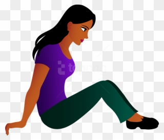 Free Png Download Sitting Women Clipart Png Photo Png - Person Sitting Down Clipart Transparent Png