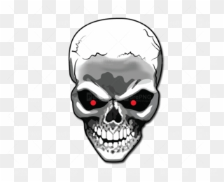 Terminator Clipart Black And White - Skull Logo Transparent Background - Png Download
