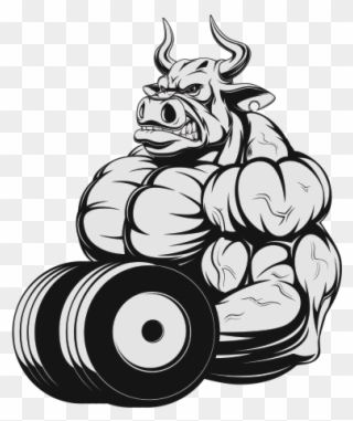 Bodybuilding Clipart Bull - Rhino Gym - Png Download