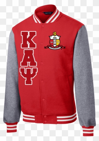 Kappa Alpha Psi Varsity Fleece Jacket Letters Greek - Varsity Greek Clipart