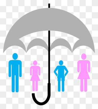 Umbrella-family - Life Insurance Clip Art - Png Download