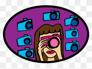 What It's Like Being The Girl Behind The Camera Clipart
