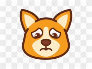 Corgi Clipart Sad - Dog Crying Sad Dog Cartoon - Png Download