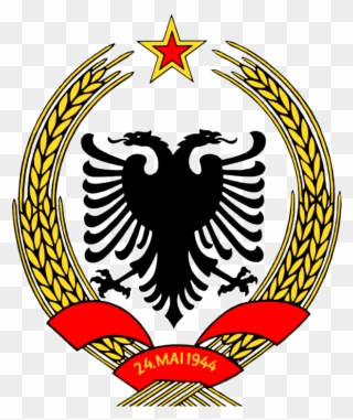 Coat Of Arms Of The People's Republic Of Albania - Albanian Flag Free Vector Clipart