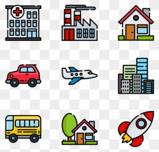 Travel & Places Emoticons - Food Truck Icon Png Clipart