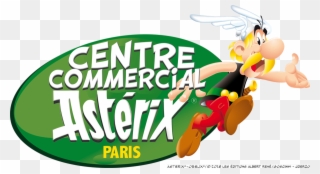 Logo "centre Commercial Astérix Paris" - Parc Asterix Clipart