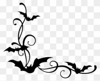 Bats Sticker - Bat Border Clipart