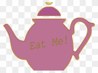 Top Hat Clipart Alice In Wonderland - Pink Teapot Template Clipart - Png Download