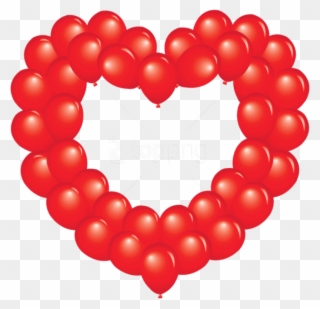Free Png Download Transparent Red Heart Balloon Png - Png Red Heart Balloon Clipart