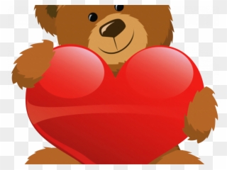 Download Teddy Bear Clip Art - Cute Cartoon Valentines Bear - Png Download