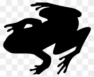 Toad Clipart Silhouette - Frog Silhouette No Background - Png Download