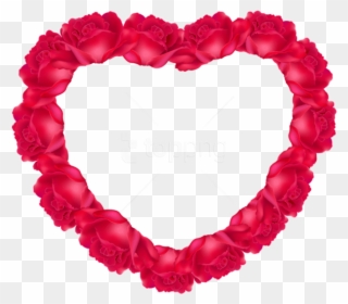 Free Png Heart Of Roses Png - Heart From Roses Png Clipart