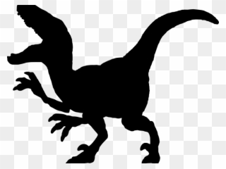Velociraptor Clipart Dinosaur Silhouette - Jurassic Park Velociraptor Silhouette - Png Download