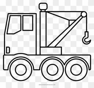Tow Truck Coloring Page - Oil Tanker Truck Drawings Clipart