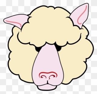 Sheep Icon - Oveja Cabeza Dibujo Clipart