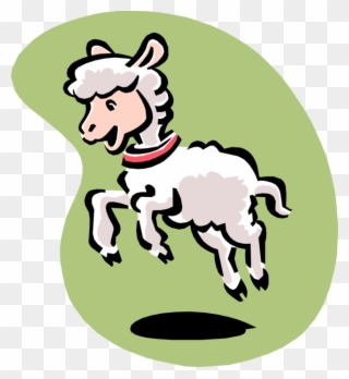 Vector Illustration Of Farm Agriculture Livestock Animal - Lamb Clipart