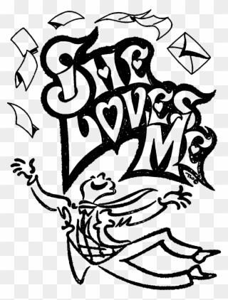 Uploads/posters/she Loves Me Theatre Co Bw - She Loves Me Clipart
