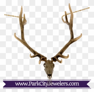 European Mount Elk Necklace - Gold Manta Ray Necklace Clipart