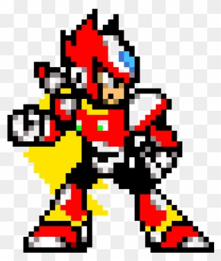 Zero - Zero Megaman X Sprite Clipart