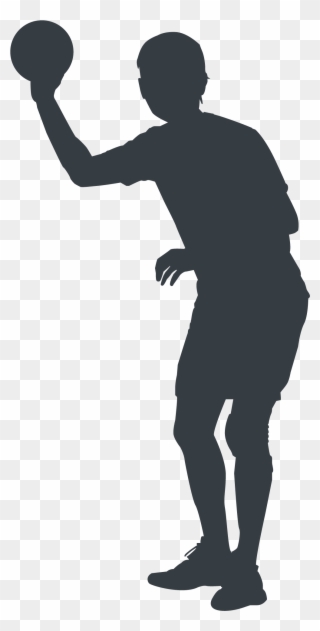 Dodgeball Active Safe - Png Dodgeball Player Silhouette Clipart